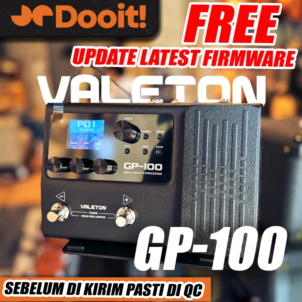 Valeton GP-100 GP 100 GP100 Multi Processor Digital Fx Guitar Effect Efek Gitar Bass & Akustik