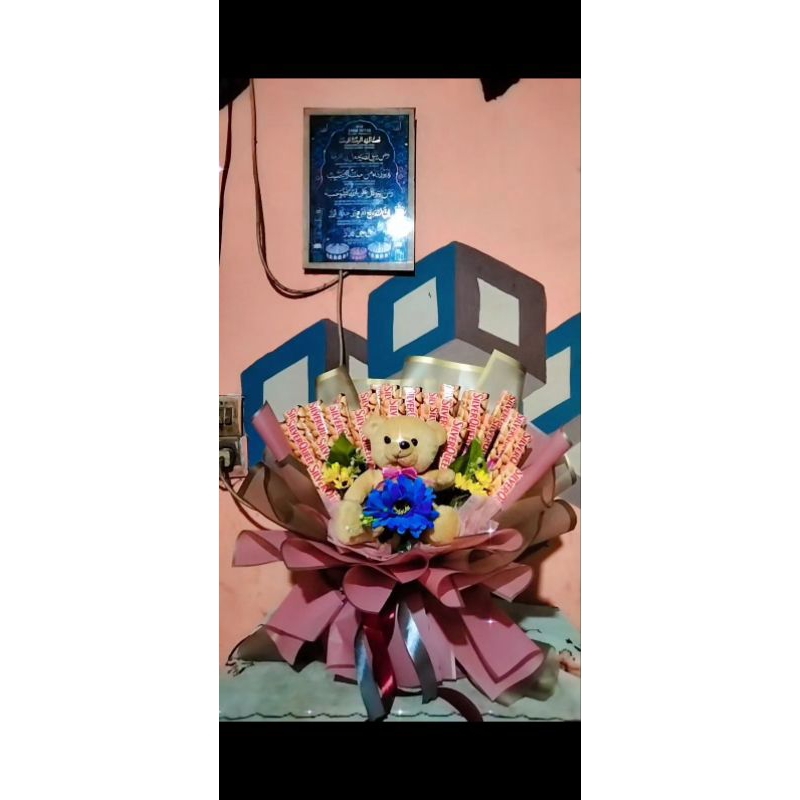 

Buket snack,buket coklat untuk ulang tahun/kado