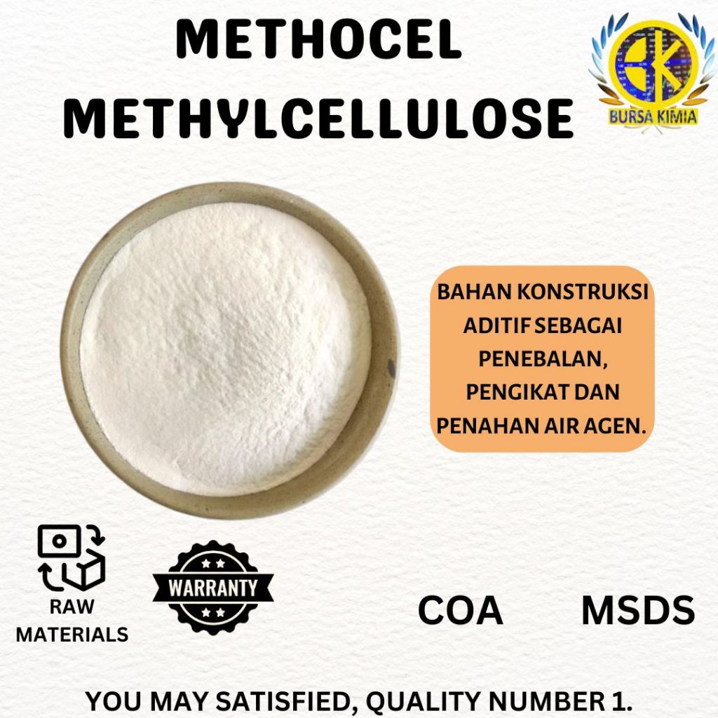 

Methocel Mehtylcellulose 250gr / Bahan Aditif Pengikat Penahan Air pada Agen Methocel