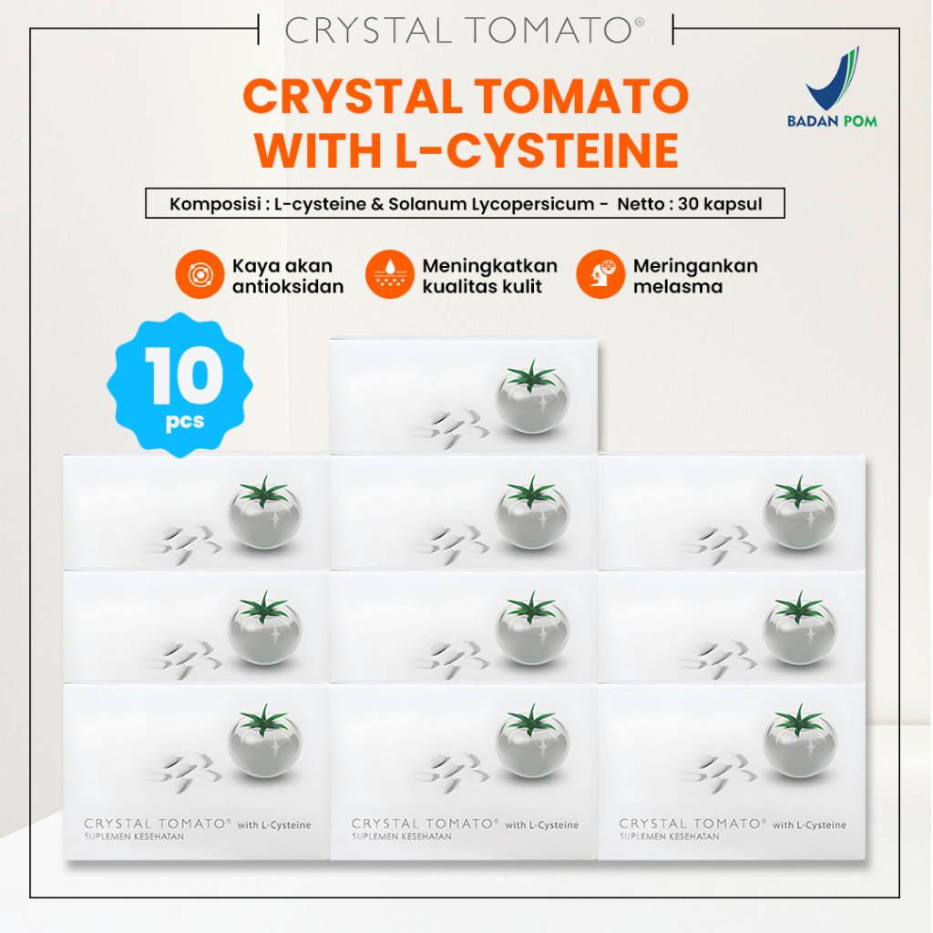 Crystal Tomato with L-Cysteine suplement Bundle 10