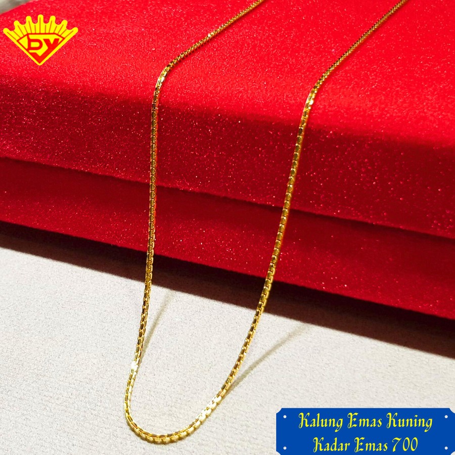 Kalung Emas Rantai itali kaca Kadar Emas 700