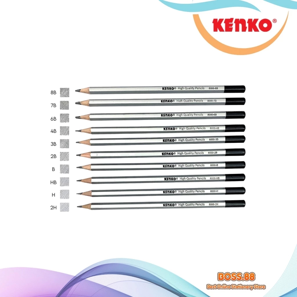 

DRAWING PENCIL / PENSIL GAMBAR KENKO 8000 (12 PCS)