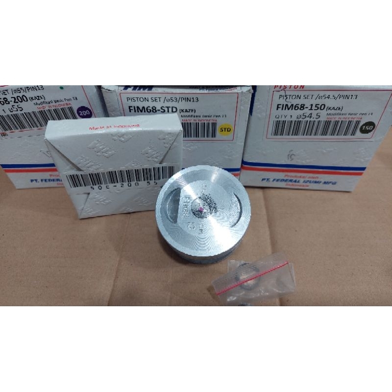 SEHER PISTON KIT SET KAZE KAWASAKI KAZE  53 53.5 54 54.5 55 56 PIN 13MM FIM 68 DAN FIM 94