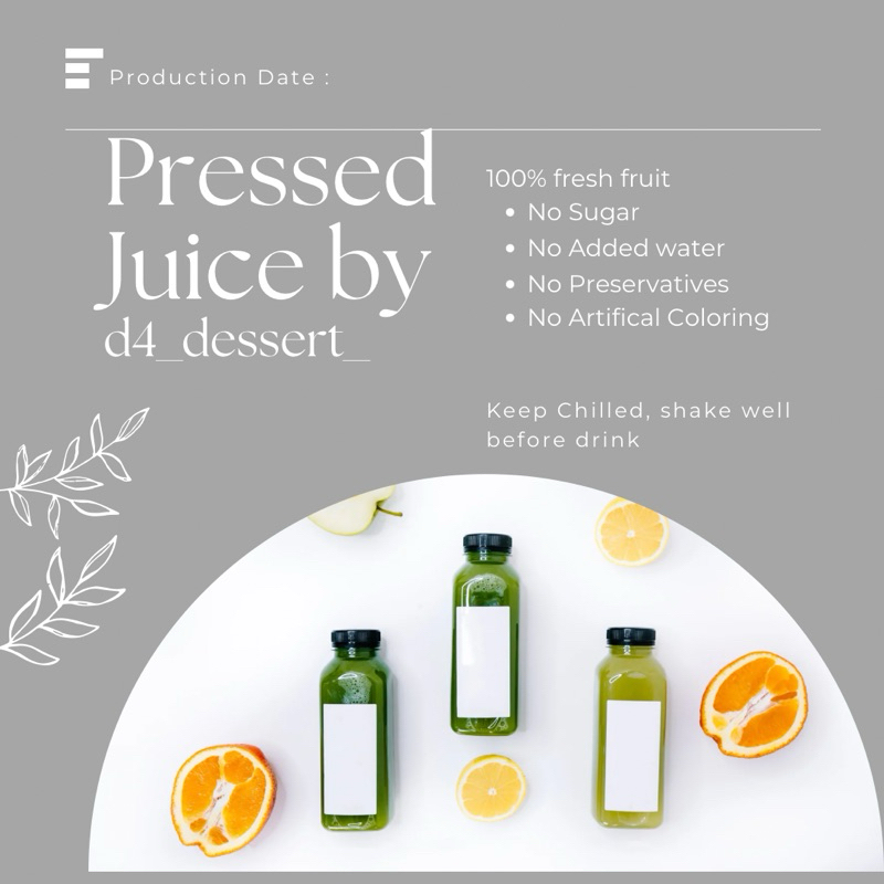 

Cold Pressed Juice | Jus Sehat | Jus Diet 250ML
