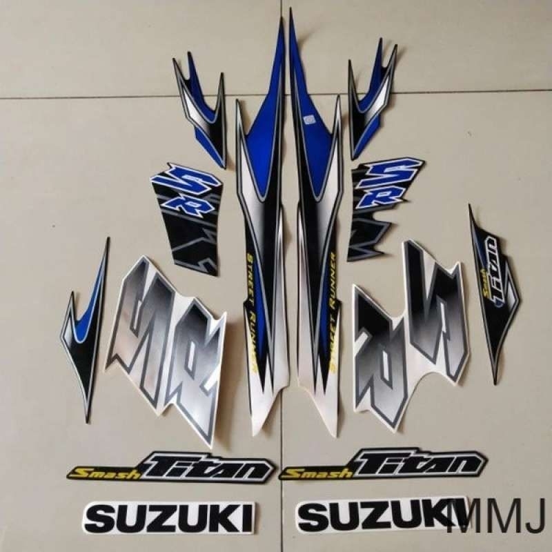 Striping stiker motor suzuki smash 110 tintan sr 2010 standar lis body smash titan sr striping smash