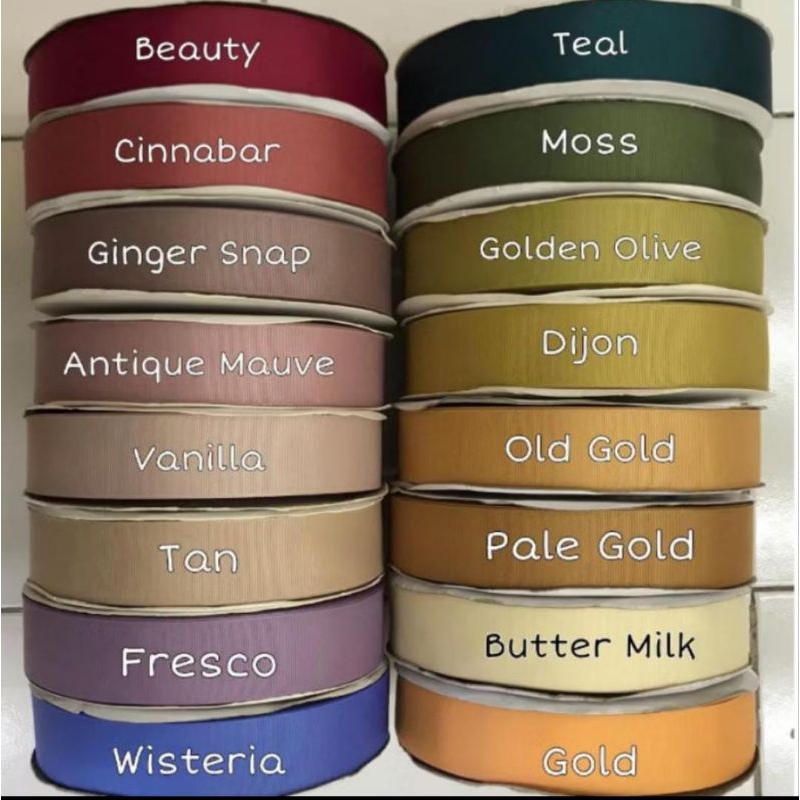 

GROSIR!! PER ROLL UTUH 100 YARD ( 90 METER) - PITA GROSGRAIN IMPORT PREMIUM//PITA POLOS/PITA SATIN & GROSGRAIN KADO