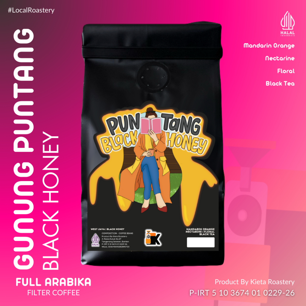

Kieta Roastery - Biji Kopi Puntang Black Honey 100% Arabika 200g / Bubuk Roasted Coffee Bean Filter Single Origin