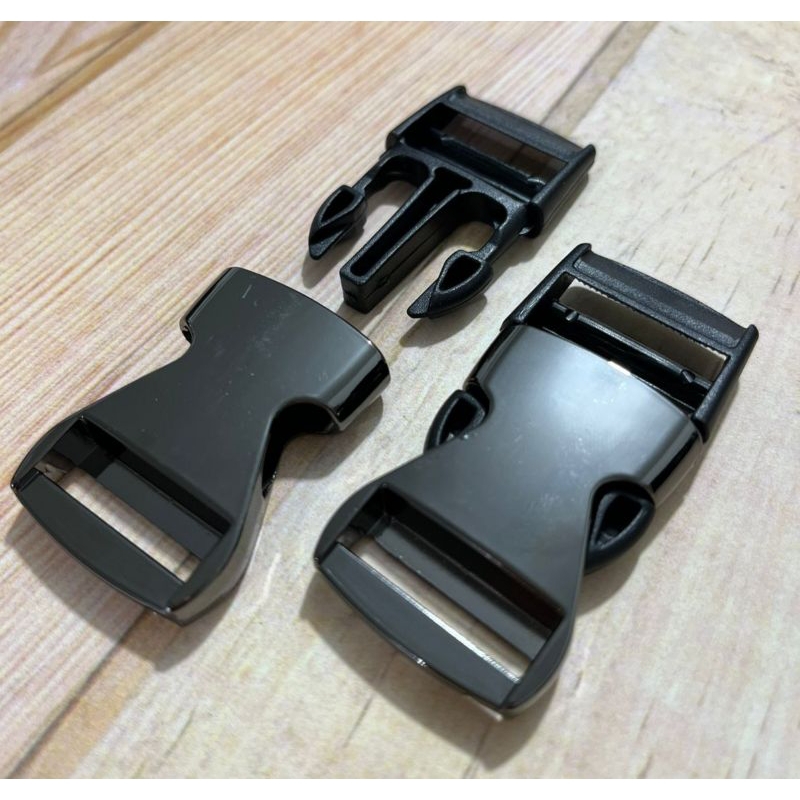 Buckle Gesper Kunci slop sodok 2.5cm Black Nikel