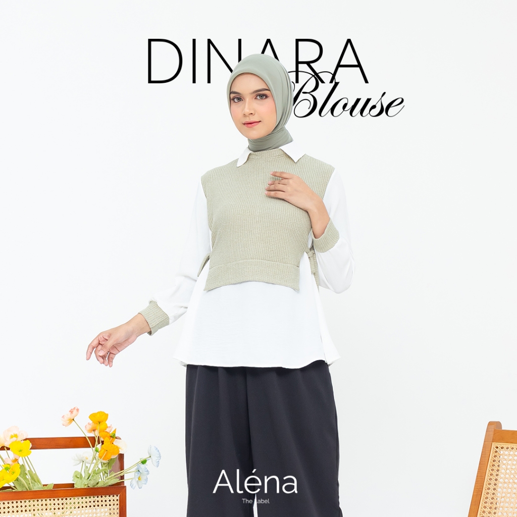 Dinara Blouse [LD110 P60] | Blouse Fashion Atasan Wanita Muslim 020