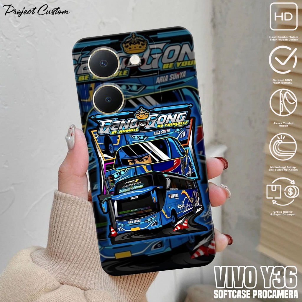 Softcase Hp VIVO Y36 - Case Hp VIVO Y36 ( BUS TELOLET ) Silikon Hp VIVO Y36 - Casing Hp VIVO Y36 - C