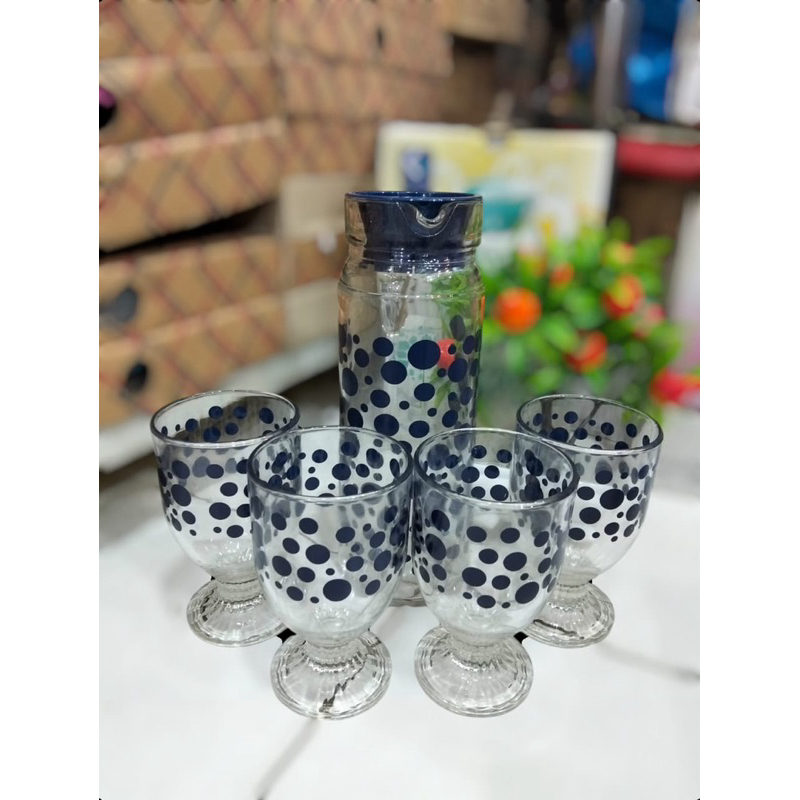 TEKO SET KIMGLASS MOTIF