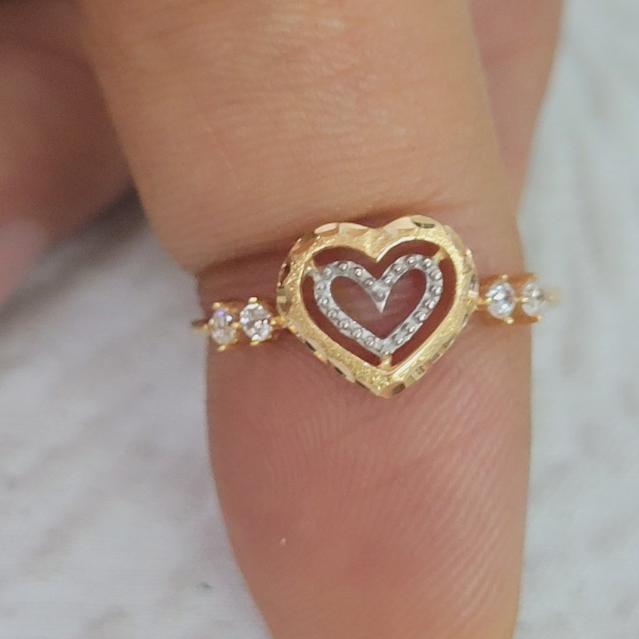 cincin love mata ad variasi emas 70 % 70% 700