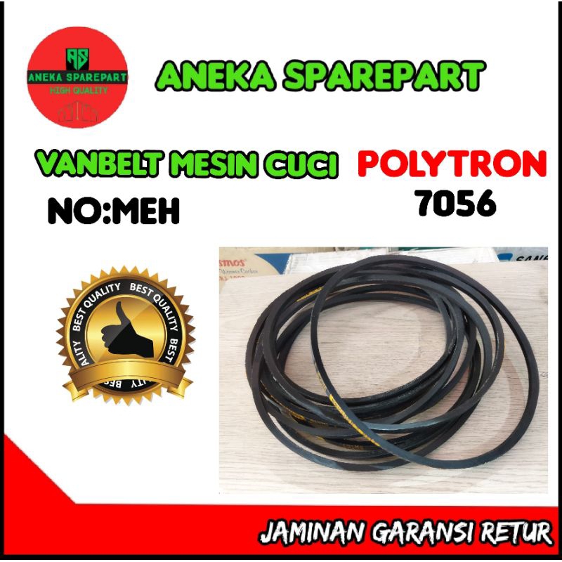 vanbelt/v belt mesin cuci NO:MEH polytron 7056