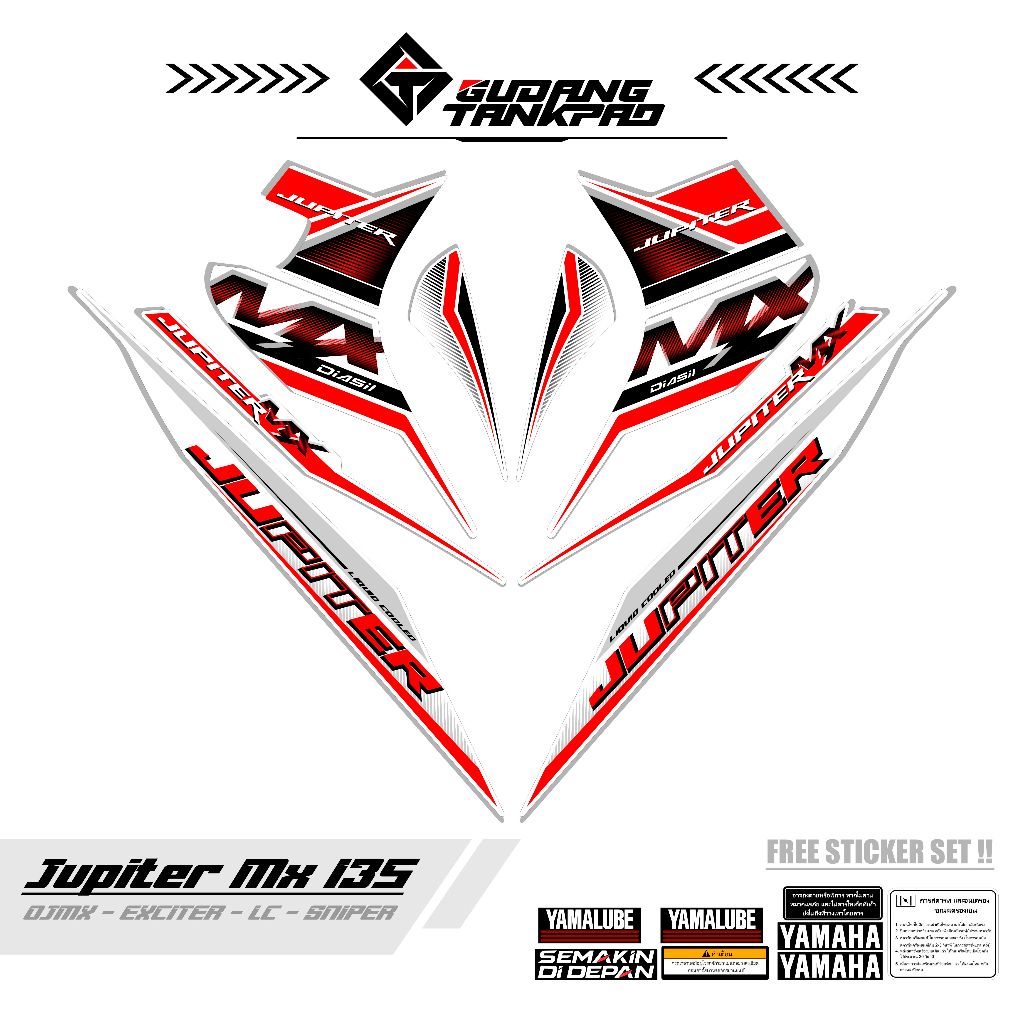 STRIPING MOTOR YAMAHA JUPITER MX OLD 135 / MTF 69 / STIKER STRIPING MX LAMA 135 / STRIPING MX OLD 13