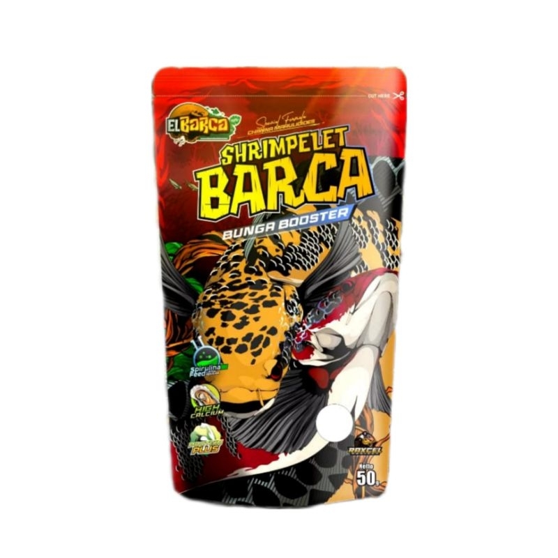 SHRIMPELET BARCA BUNGA BOOSTER Untuk Progress Ikan Channa Chana Kontes Gabus Hias Pelet Pellet Pakan