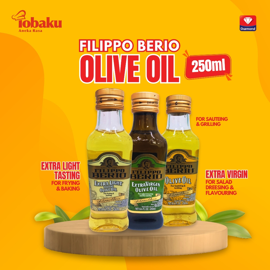 

Filippo Berio OLIVE OIL 250ml - Minyak Zaitun Premium _