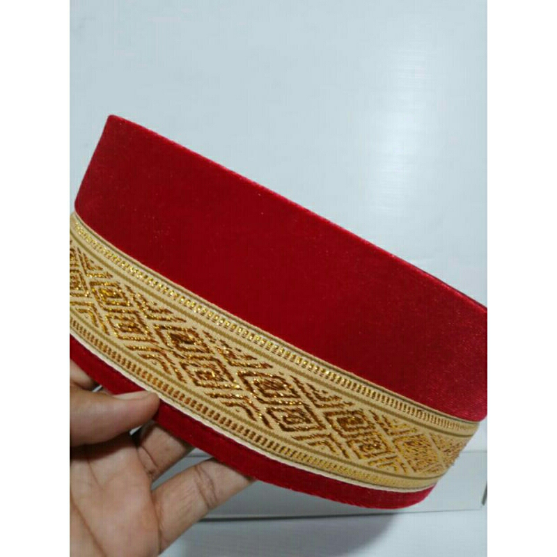 peci songkok merah asli alhidayah peci bisa di cuci peci jawara si Pitungg