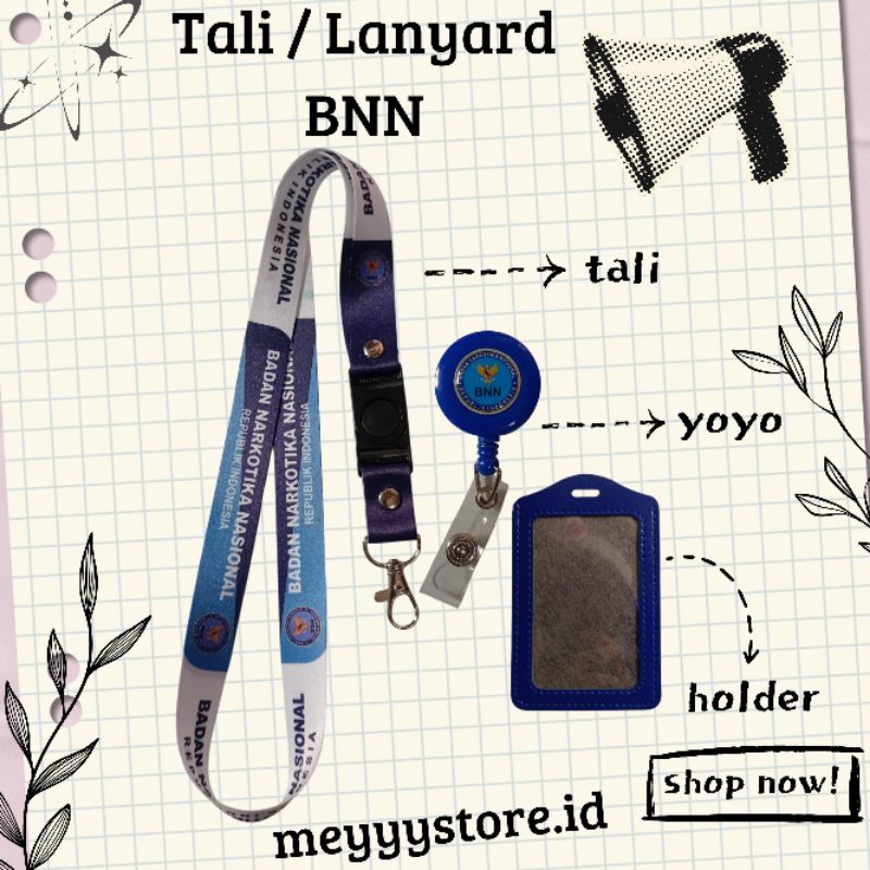 

Tali Gantungan ID CARD / Lanyard BNN [Badan Narkotika Nasional] Termurahhh Harga Grosir! READYYY