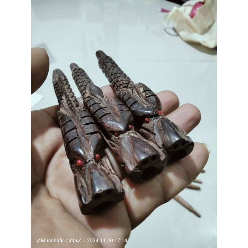 Pipa Once Galih Asem Ukir Naga