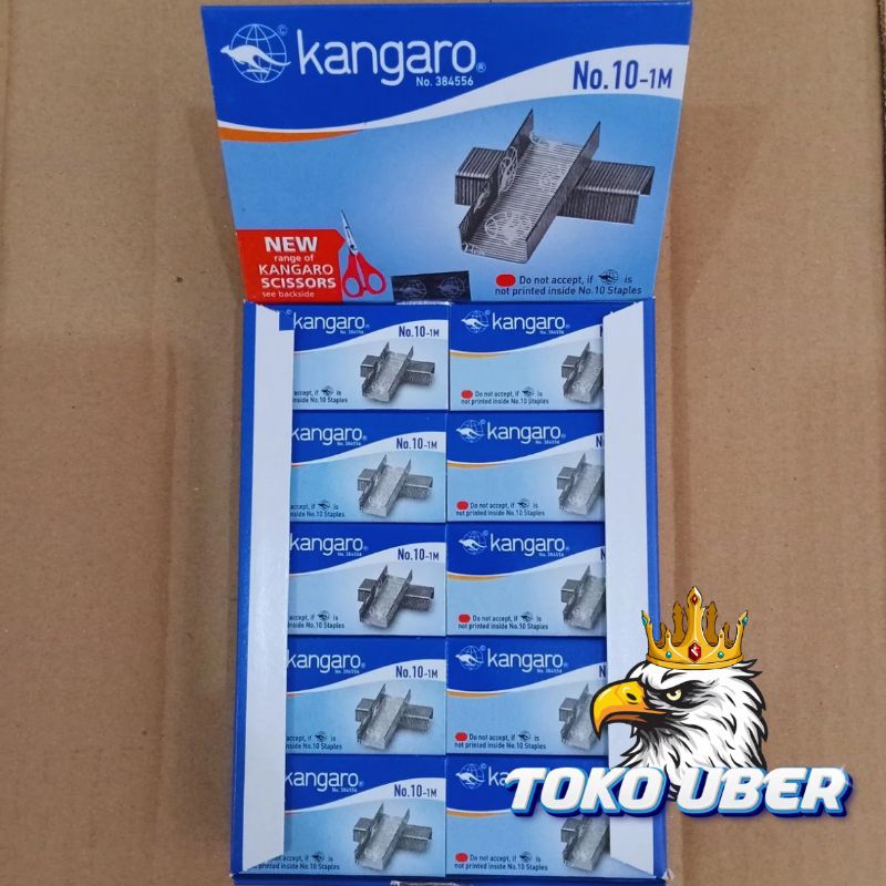 

1 box isi staples kangaro no 10 isi 20 pcs