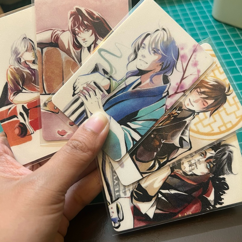 Genshin Impact Diluc Zhongli Cyno Wriothesley Ayato Photocard