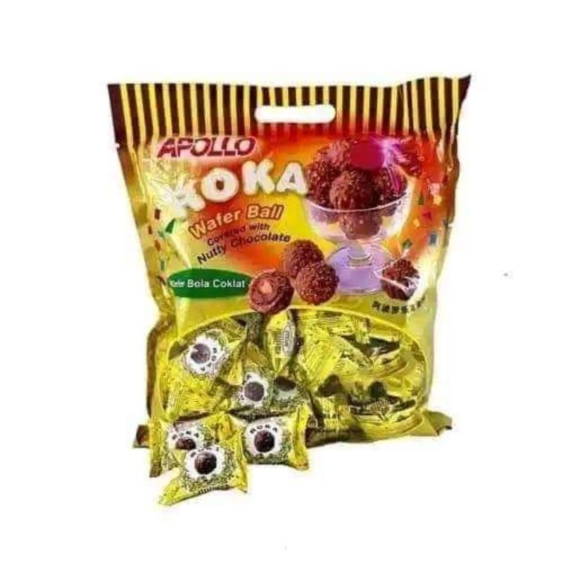 

APPOLO WAFER ROKA / WAFER COKELAT / WAFER ROKA COKELAT (50 PCS)