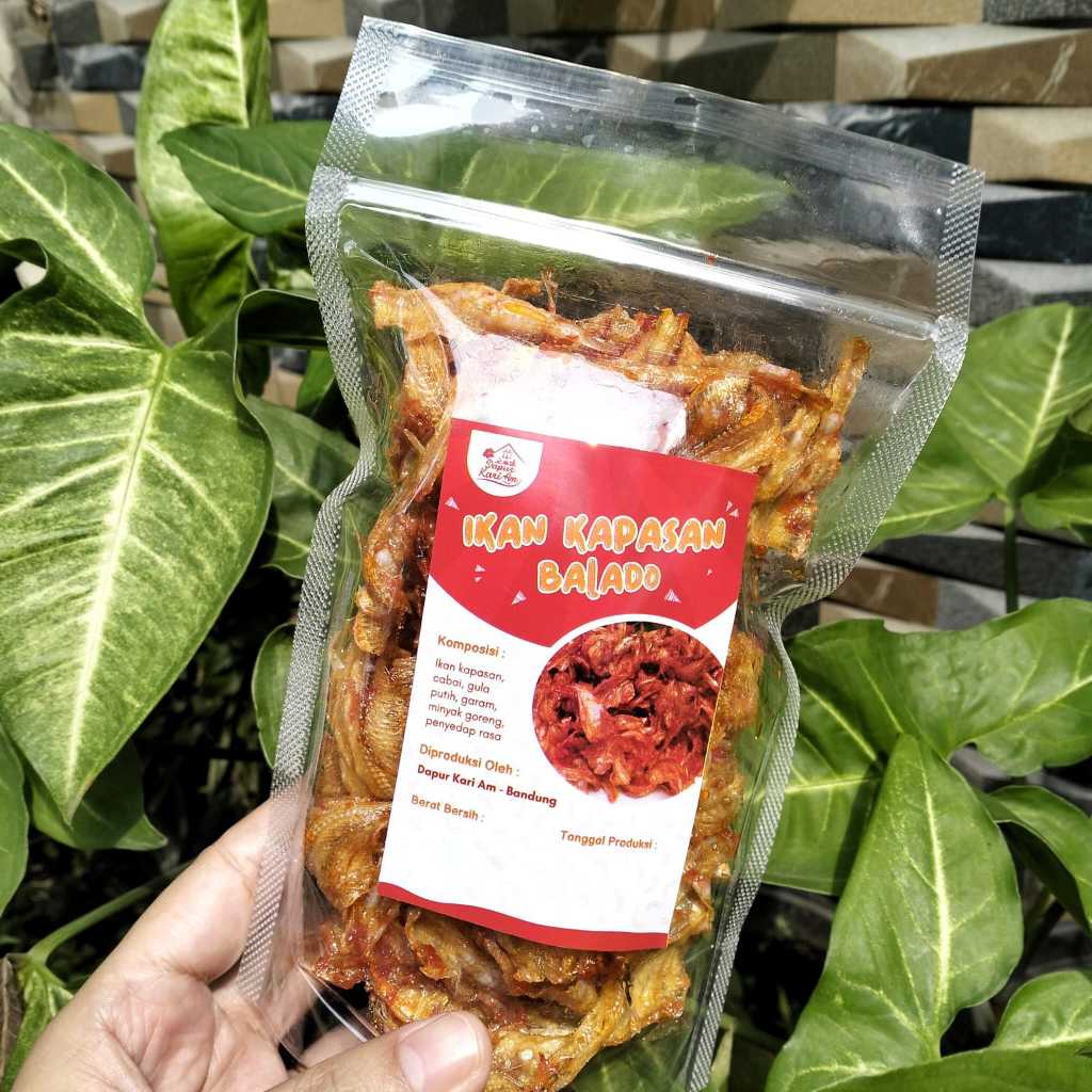 Brilliantblossoms_ Ikan Asin Kapasan Tipis Balado Pedas Manis Dapur Kari Am 100 Gram