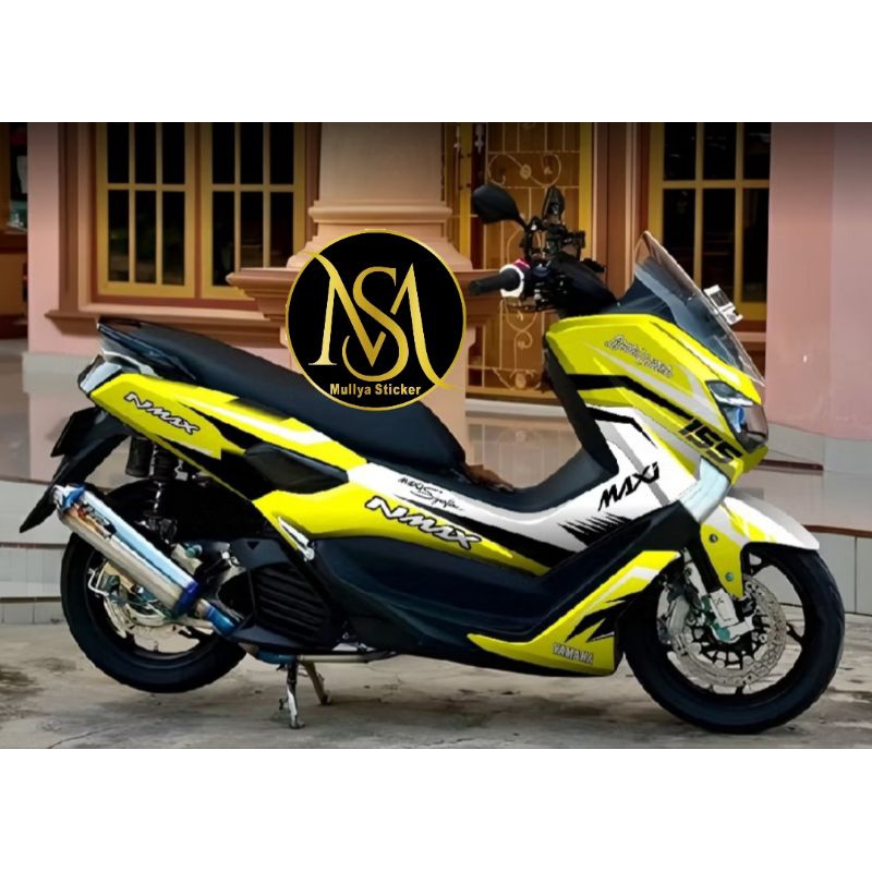 stiker decal  nmax old full body grafis kuning glossy