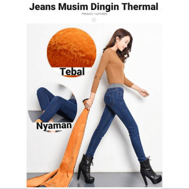 Celana Musim Dingin celana Musim Dingin Wanita Long John Thermal Leggings 7