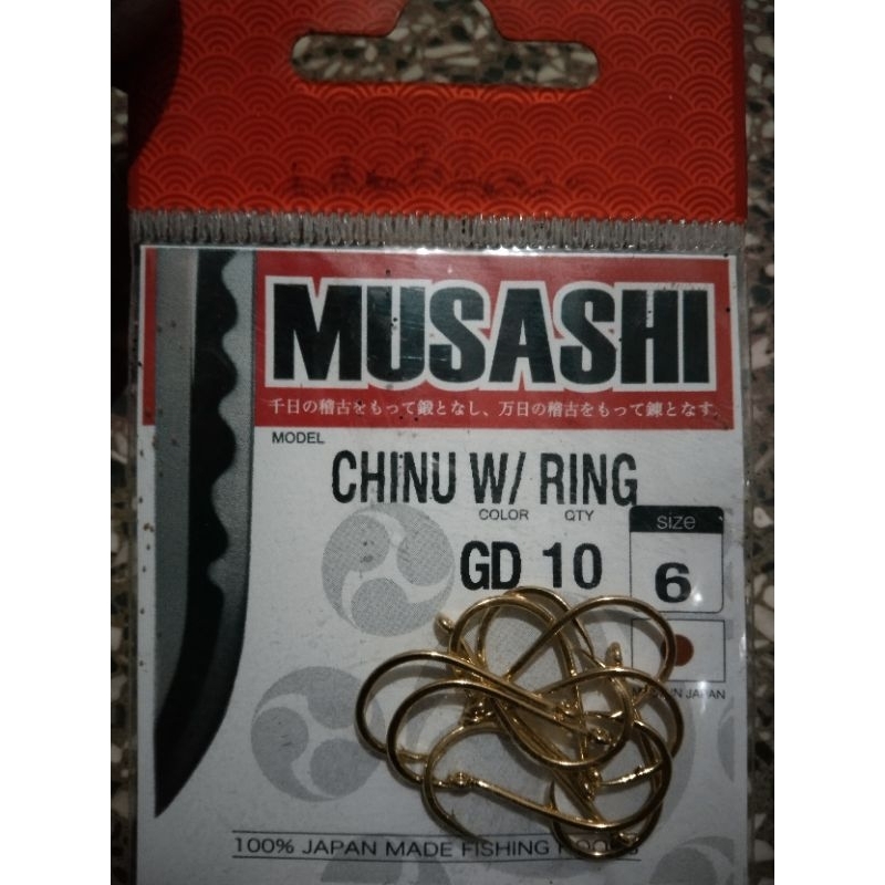 MUSASHI CHINU GOLD MATA KAIL MATA PANCING HOOK