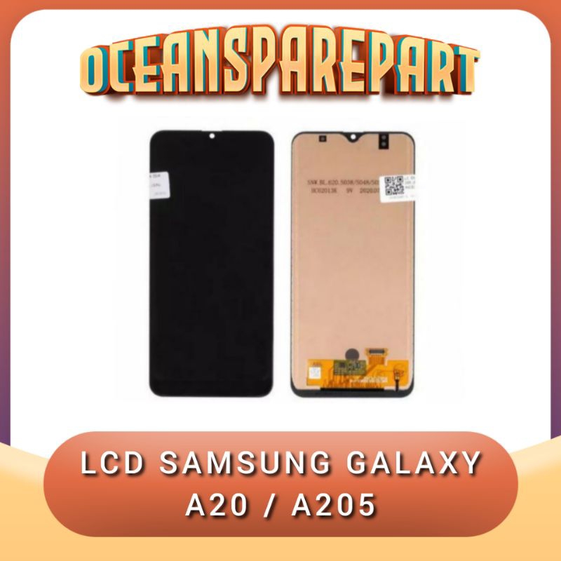 LCD Samsung A20 / LCD Samsung Galaxy A20 / A 205 Fullset Touchscreen.