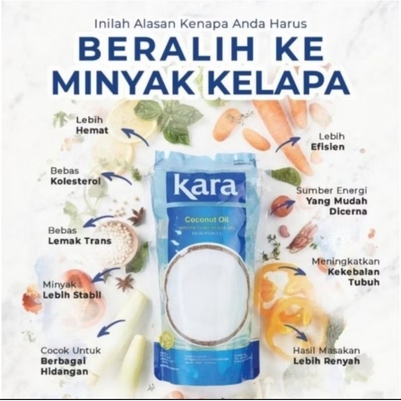 

KARA MINYAK GORENG KELAPA - COCONUT OIL 1LT