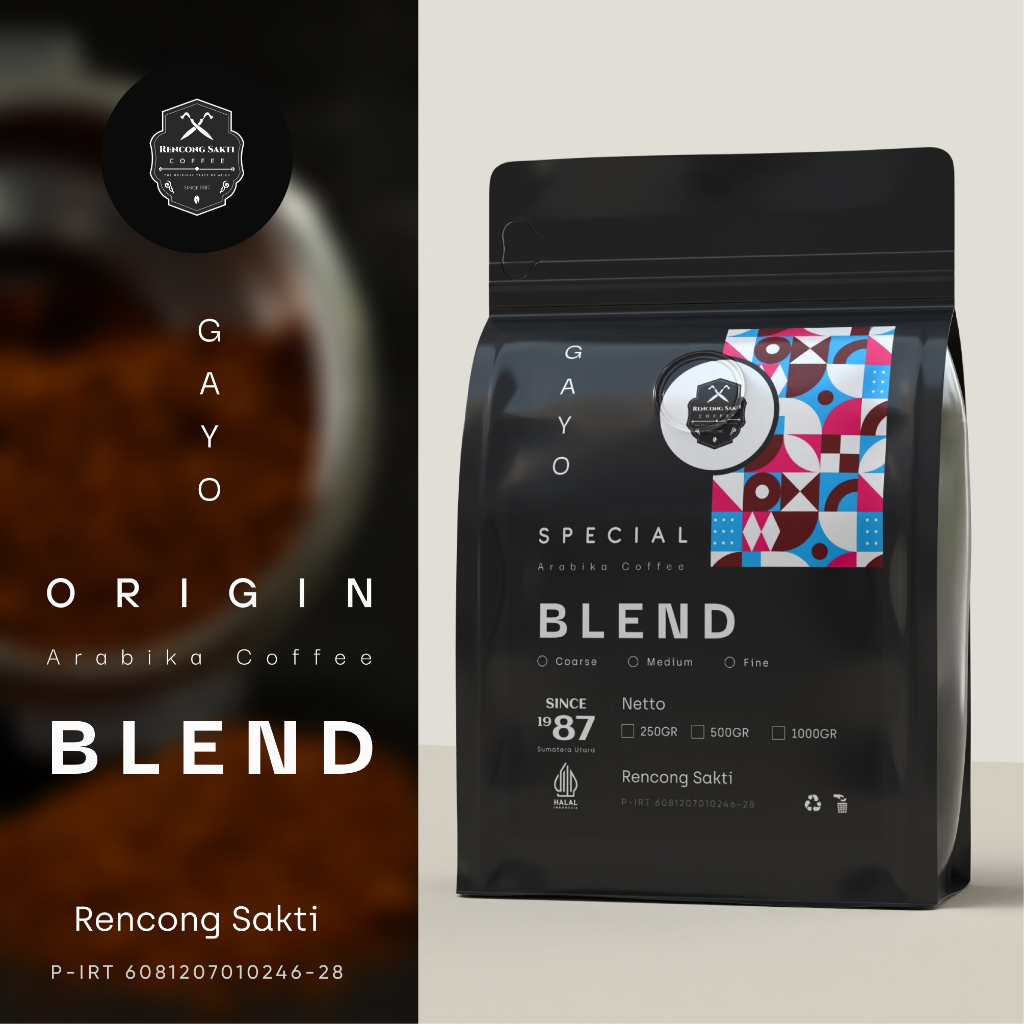 

Kopi Blend Arabika Robusta Aceh Gayo Original Premium | House Blend Espresso