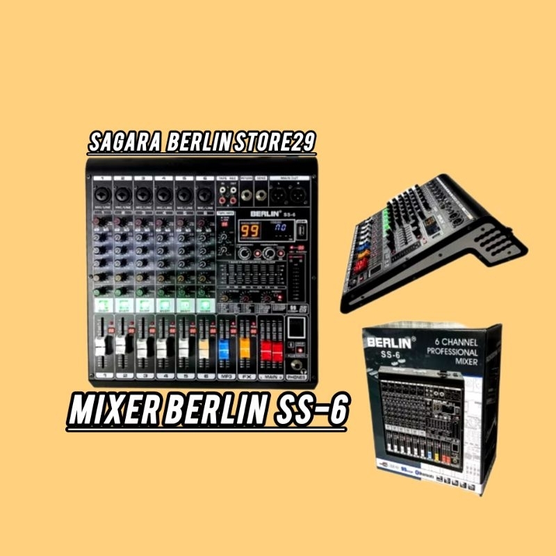 AUDIO MIXER BERLIN SS-6  Mixer murah promo