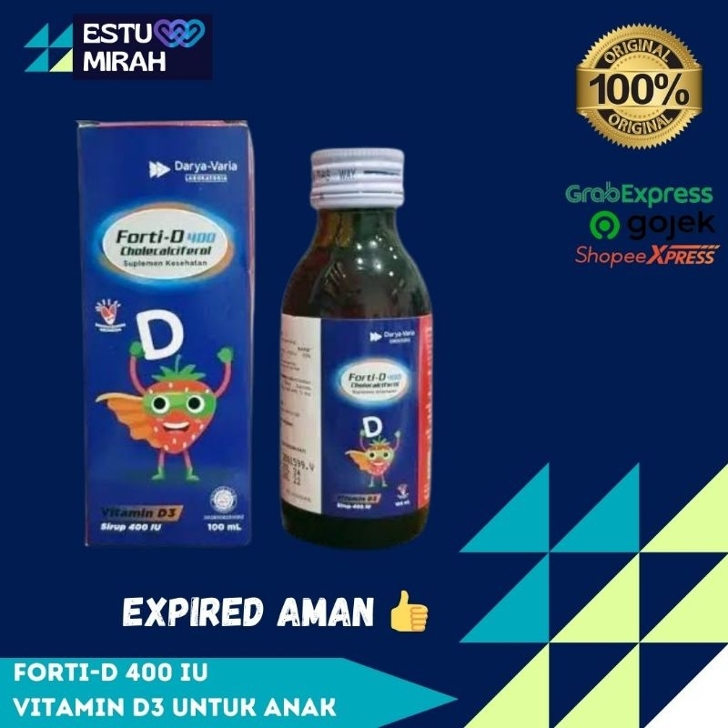 FORTI-D sirup Vitamin D3 Anak dan Keluarga,FORTI D3 1000 iu sirup anak