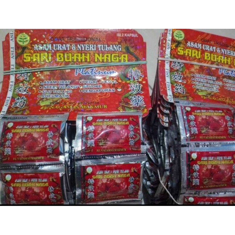 KAPSUL SARI BUAH NAGA ASAM URAT ORIGINAL
