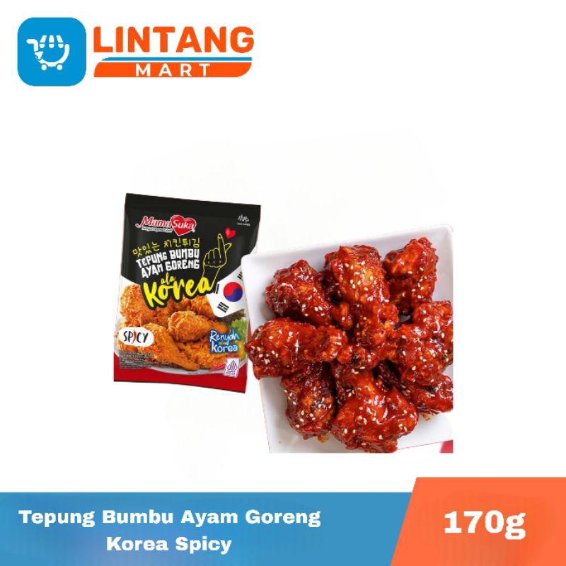 

✨LINTANGMART✨TEPUNG AYAM GORENG KOREA SPICY 170G