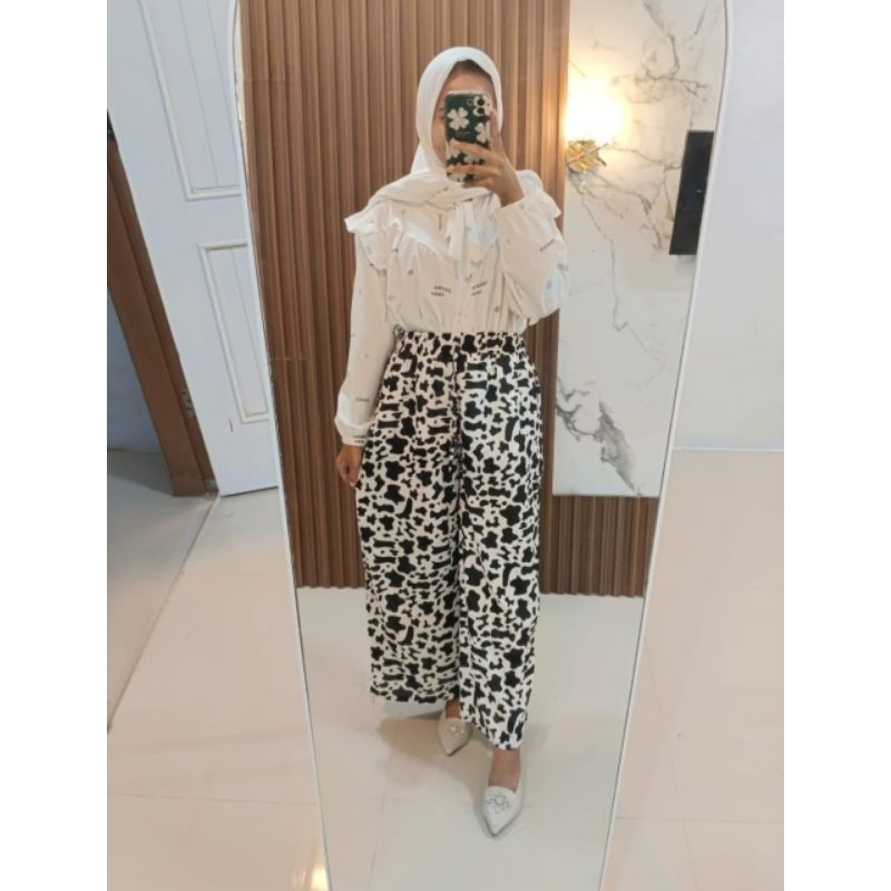 (GROSIR) CELANA KULOT MOTIF BALI FITT XL DEWASA