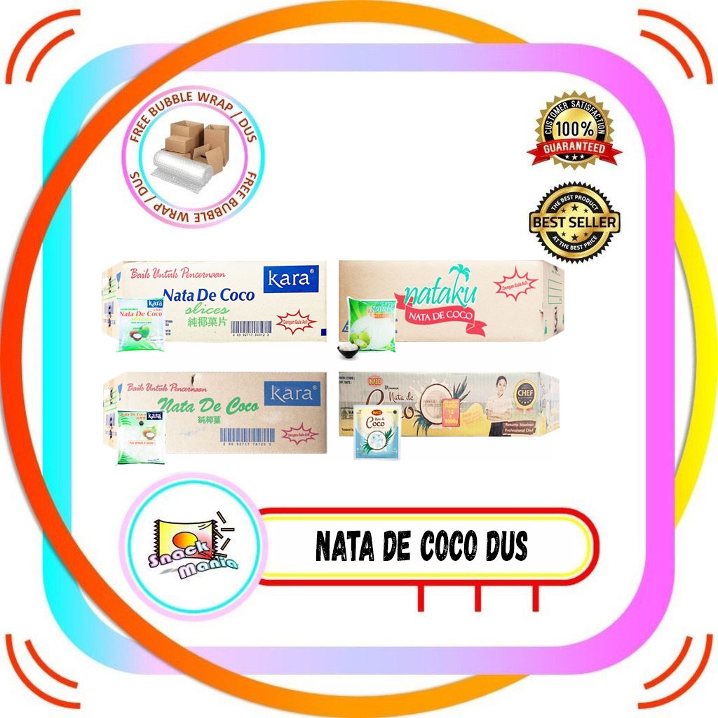 

KARA INACO NATAKU Nata de Coco Sari Kelapa ~ 1 kg x 6 pcs DUS