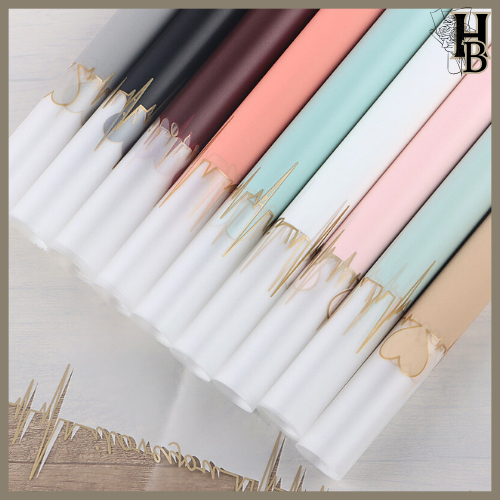 

Kertas Buket Love shape Waterproof Flower Wrapping Paper Floral Bouquet 6052