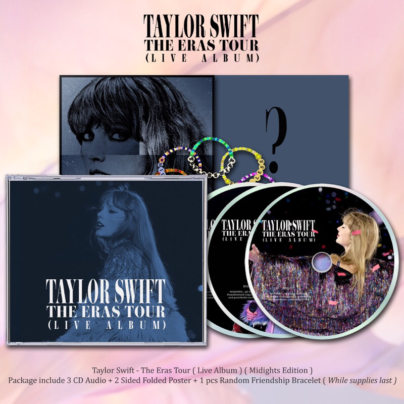 CD TAYLOR SWIFT - ERAS TOUR LIVE ALBUM ( MIDNIGHTS EDITION ) 3 CD . TAYLOR SWIFT CD , TAYLOR SWIFT V