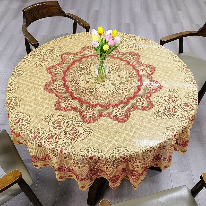 Taplak Meja Makan Diameter 180cm / Bahan Kain Taplak Meja Makan / Lace Table Runner Taplak Meja Panj