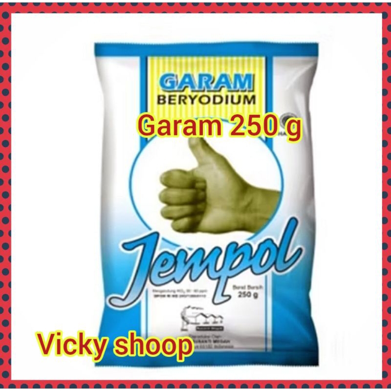 

Promo Garam masak halus cap jempol 250 gram / garam cap kapal 250 gram