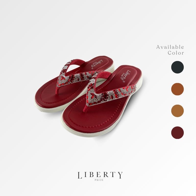 Liberty Sandal Flat Wanita Ladies Frost