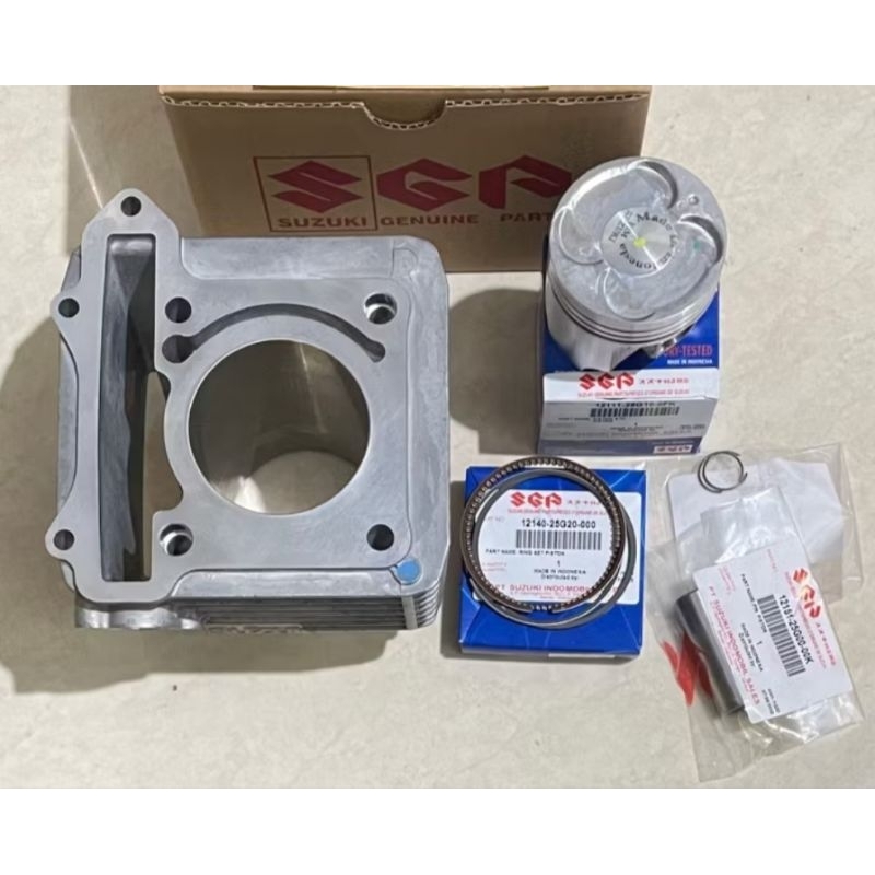 block blok seher cylinder set only piston set seher ring pen pin klip Suzuki Satria Fu karbu CBU CKD