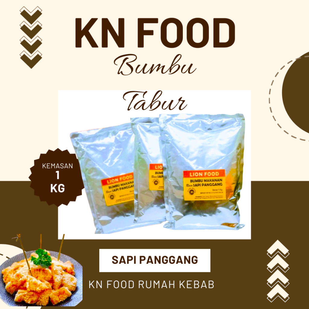 

BUMBU TABUR LION FOOD RASA SAPI PANGGANG KEMASAN 1000 GR