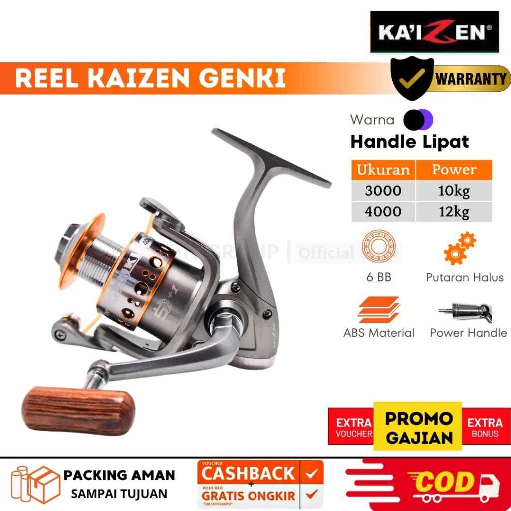Reel Pancing Kaizen Genki 1000 3000 4000 6000 8000 Spinning