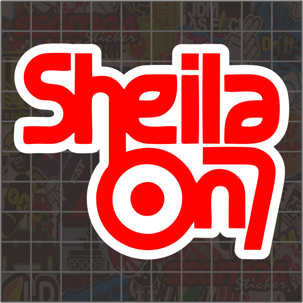 Sticker "Sheila On7" Ukuran 7.5 x 6 Cm