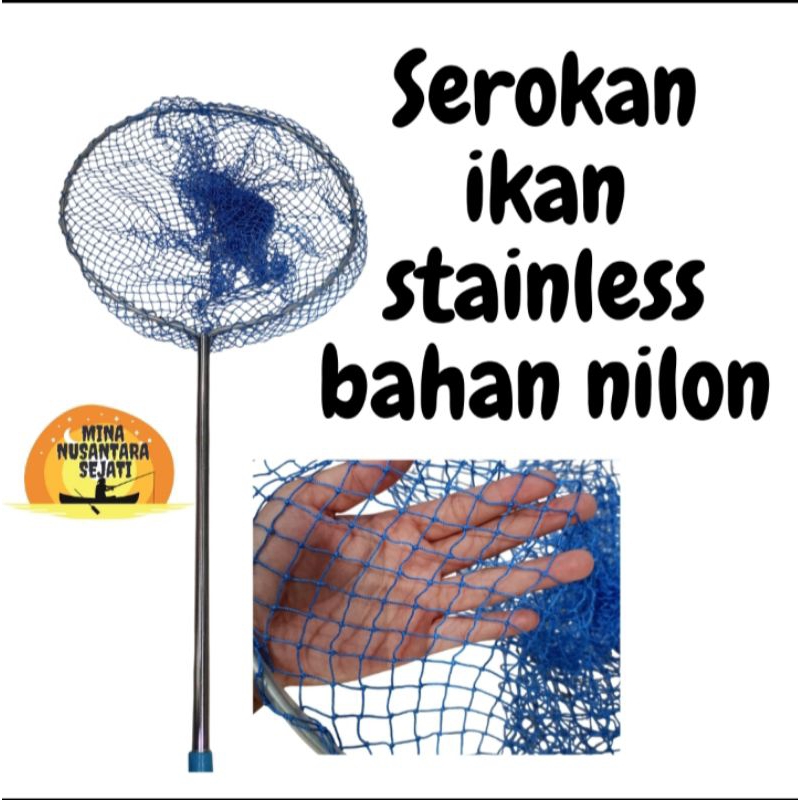 SEROKAN IKAN STAINLESS BAHAN NILON ALUMINIUM