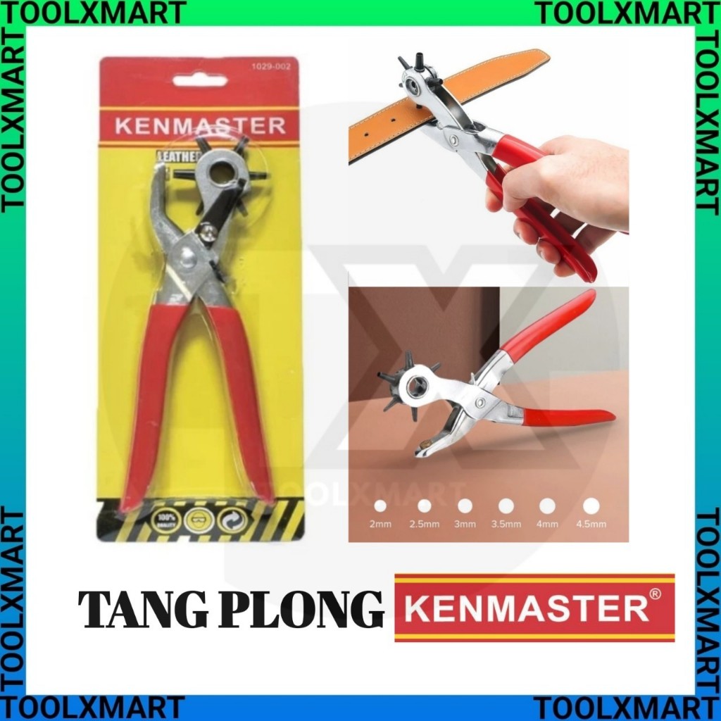 Tang Plong Kenmaster / Alat pembuat lubang sabuk / tang plong kulit sabuk